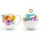 Grace Teaware Meadow Joy Fine Porcelain Sugar & Creamer Set