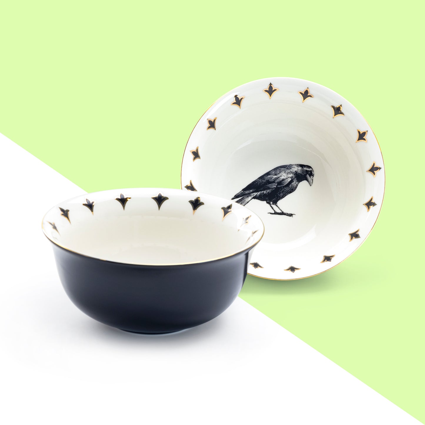 Potter's Studio Halloween Raven Bowl