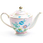 Grace Teaware Pink Flower Garden Fine Porcelain Teapot