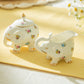 Floral Elephant Fine Porcelain Sugar & Creamer Set