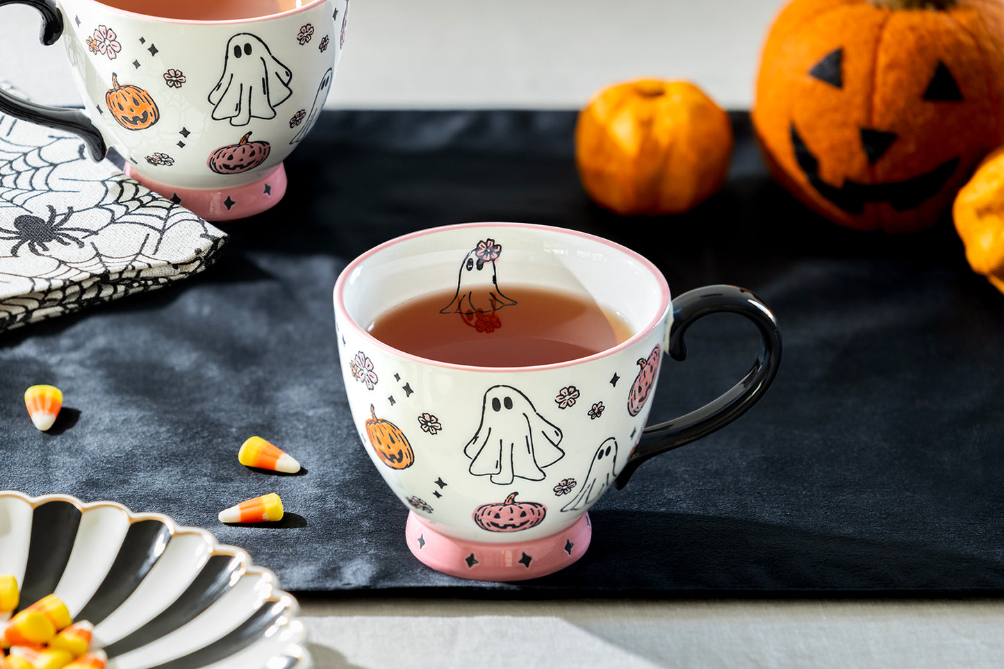 Haunted Harvest Pink Latte Mug