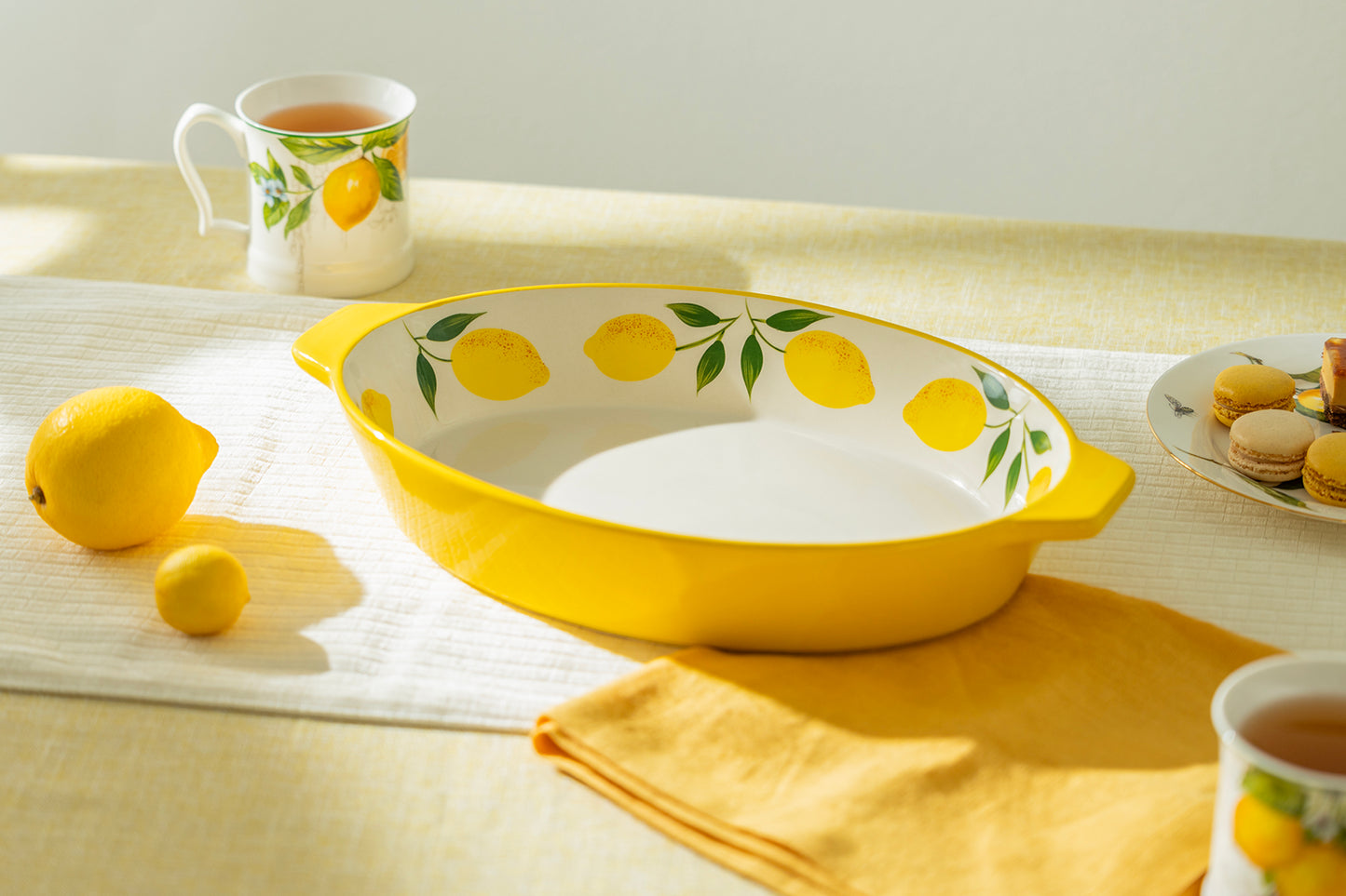 Lemon 2 qt. Oval Casserole