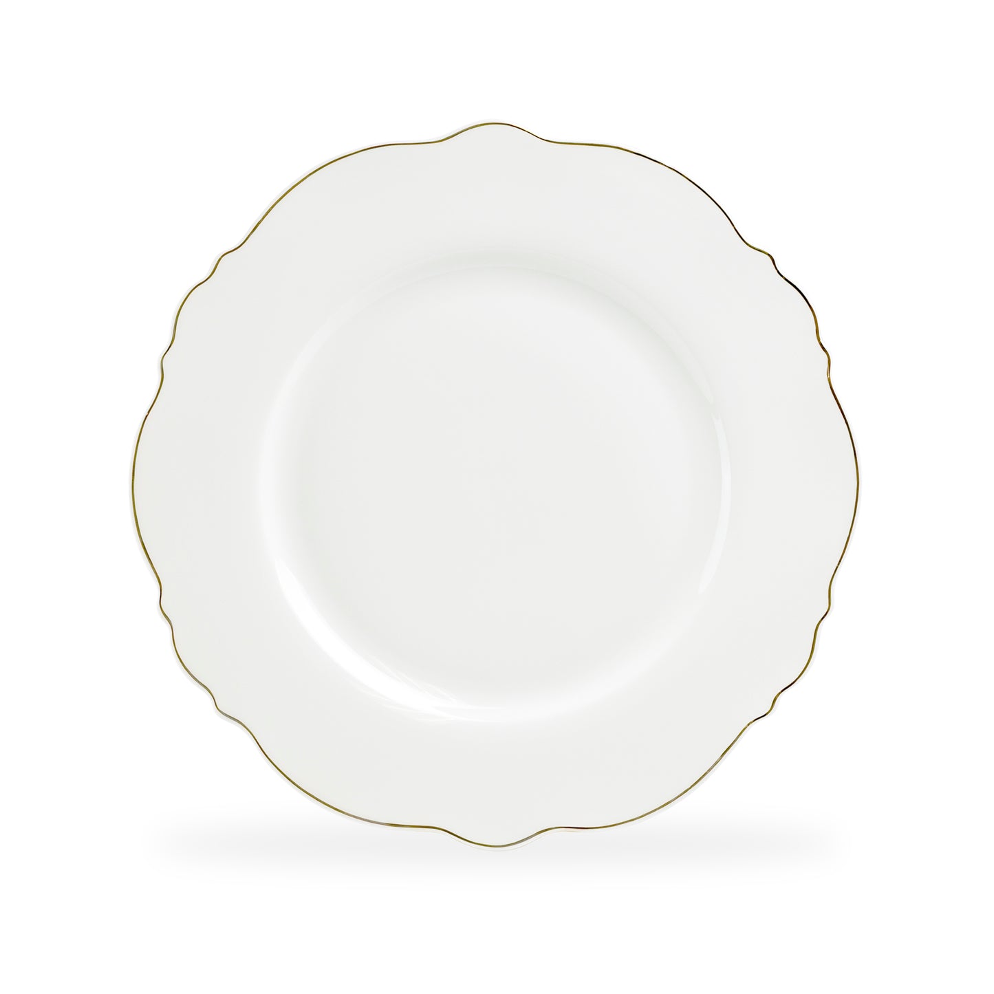 White Gold Duchess Fine Porcelain Dinner Plate