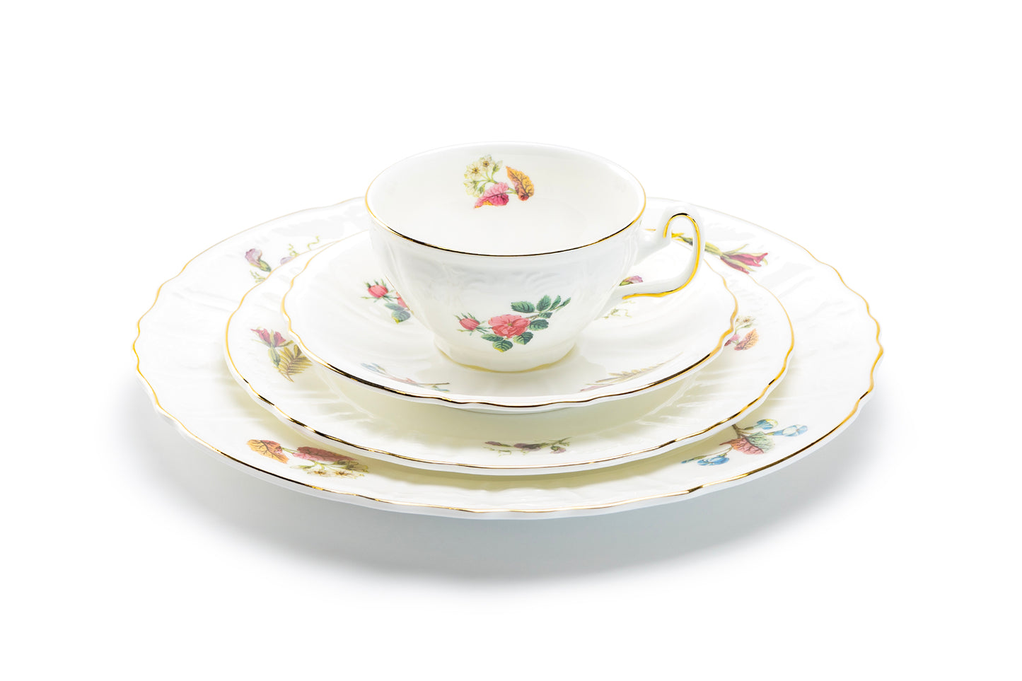 Anna Garden Bone China Cup and Saucer