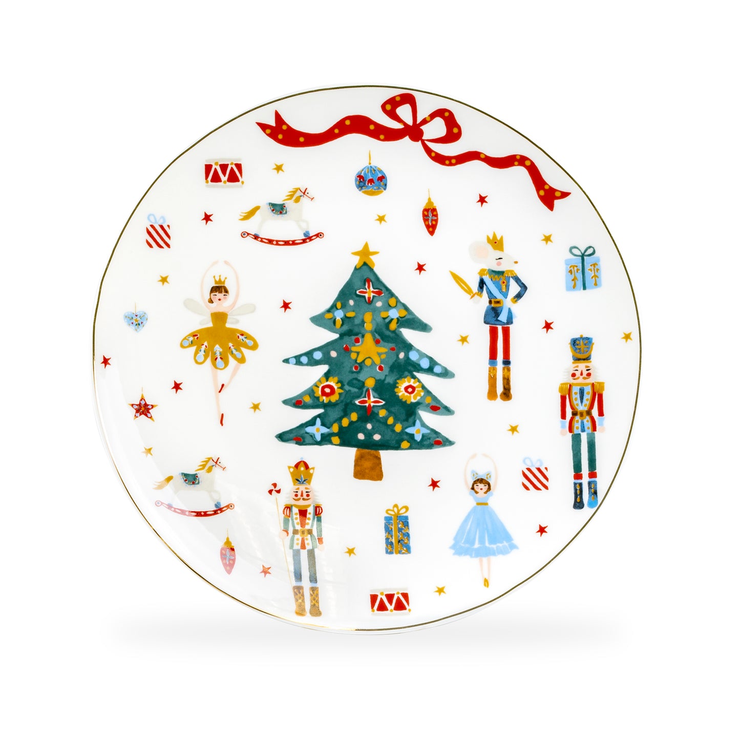 Nutcracker Wonderland Fine Porcelain Dessert/Dinner Plate