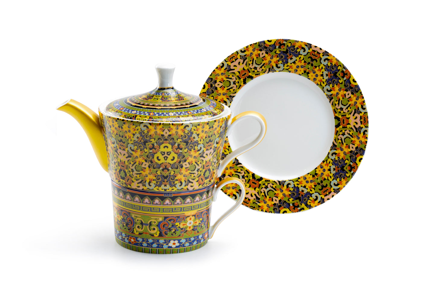 Gracie China Golden Moroccan Fine Porcelain Tea For One