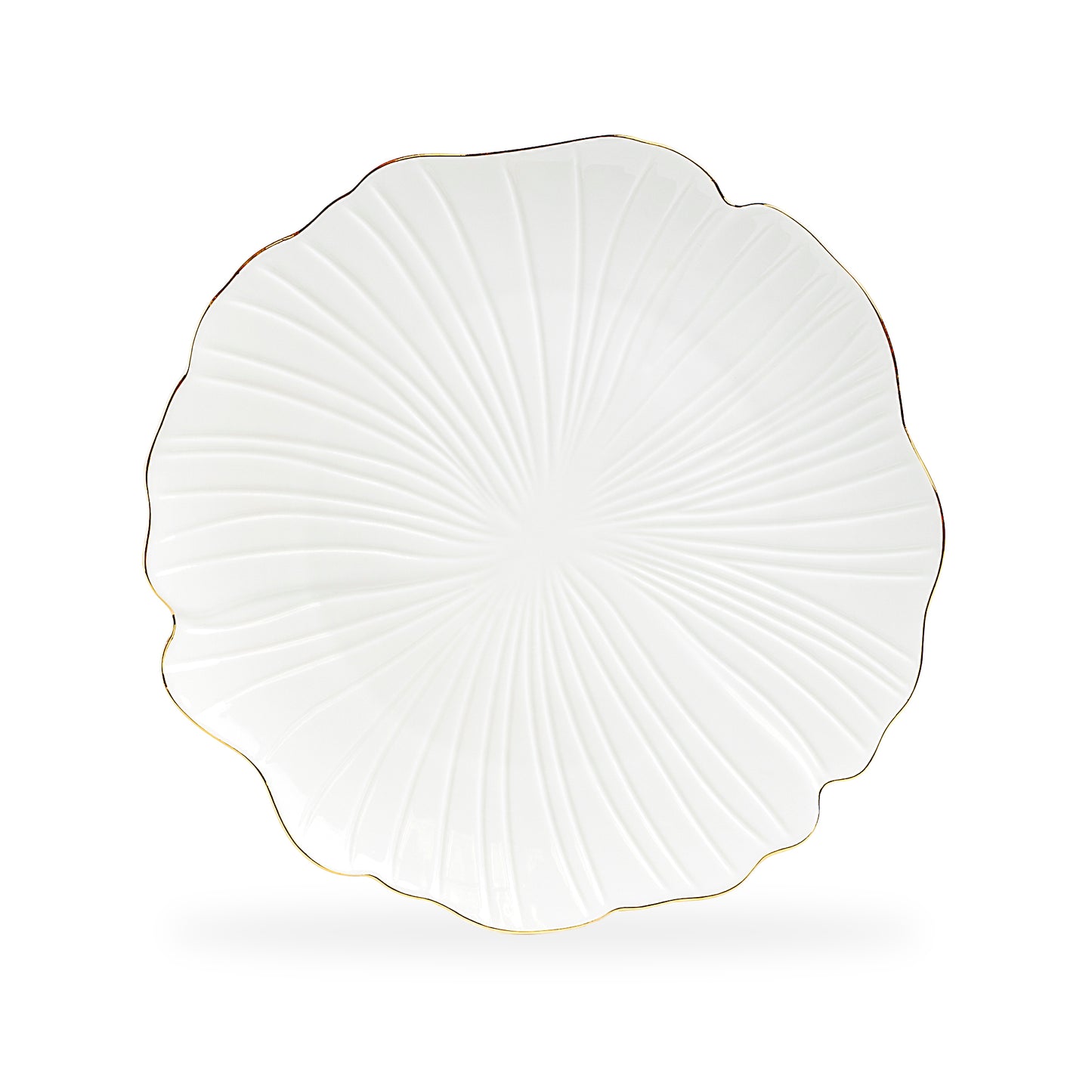 Ginkgo Gold Luxe Fine Porcelain Dinner Plate