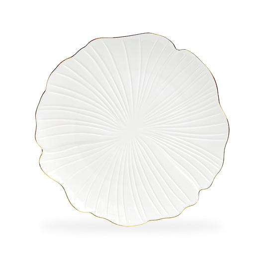 Ginkgo Gold Luxe Fine Porcelain Dinner Plate