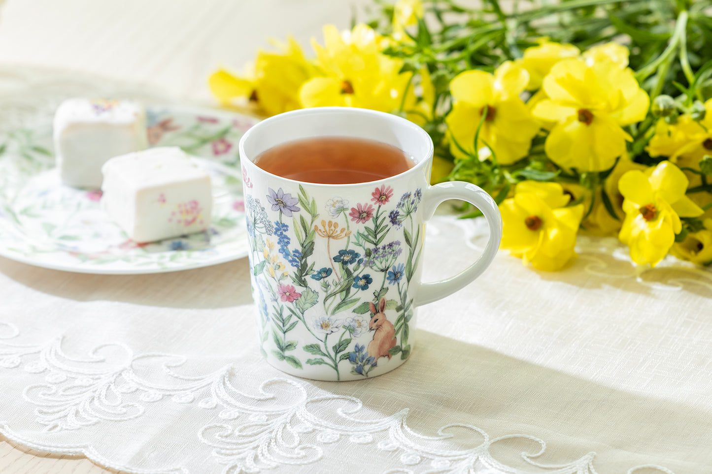 Bunny Meadow Bone China Mug