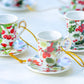 Grace Teaware Assorted Mini Teacups Ornament Set of 6 Christmas Tree Ornament