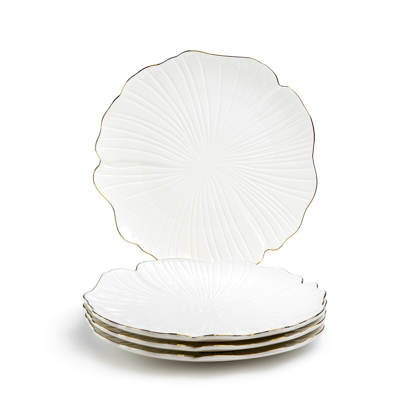 Ginkgo Gold Luxe Fine Porcelain Dinner Plate