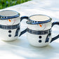 Potter's Studio Holiday Christmas Snowman Coffee Tea Mug set of 2