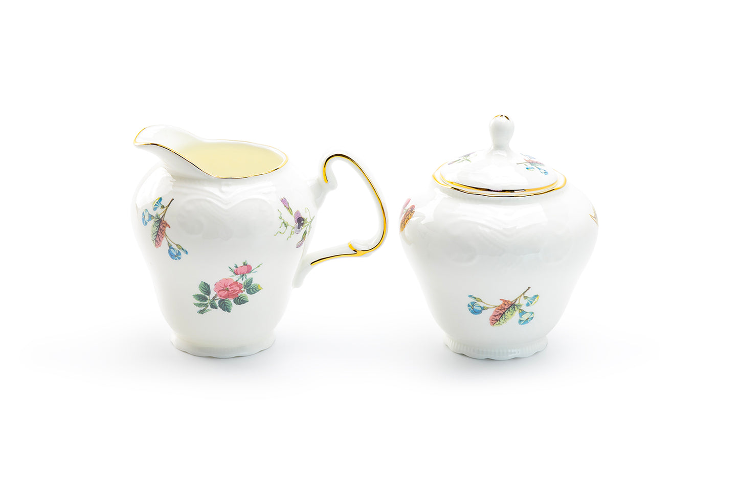 Gracie Bone China Anna Garden Bone China Sugar & Creamer Set