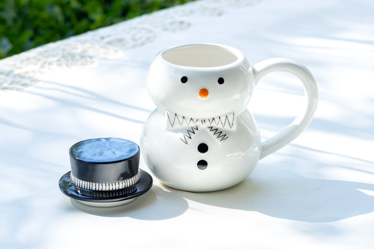 Snowman Coffee Mug with Lid