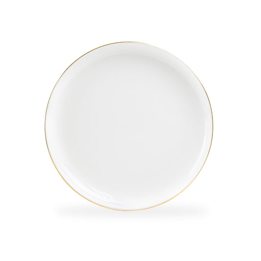 Gold Rim Blanc Bone China Dessert/Salad Plate