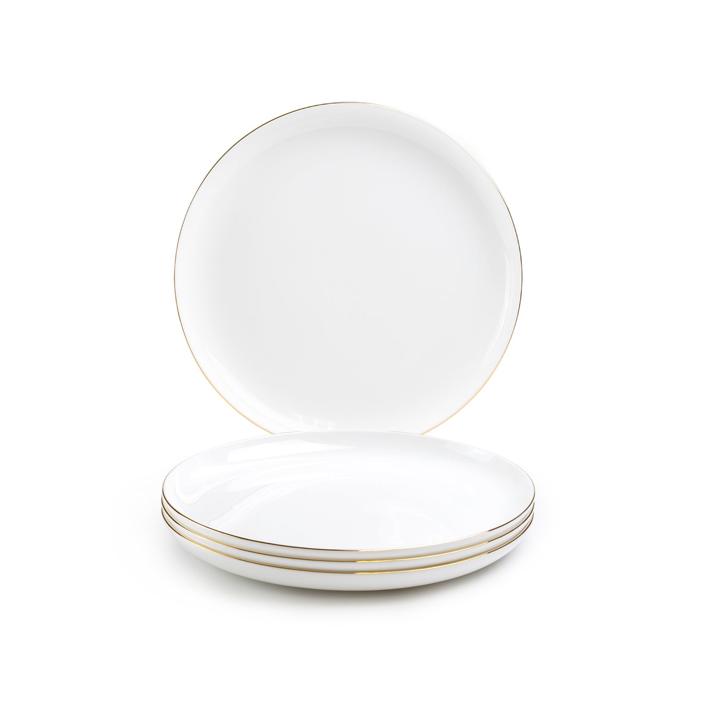 Gold Rim Blanc Bone China Dessert/Salad Plate