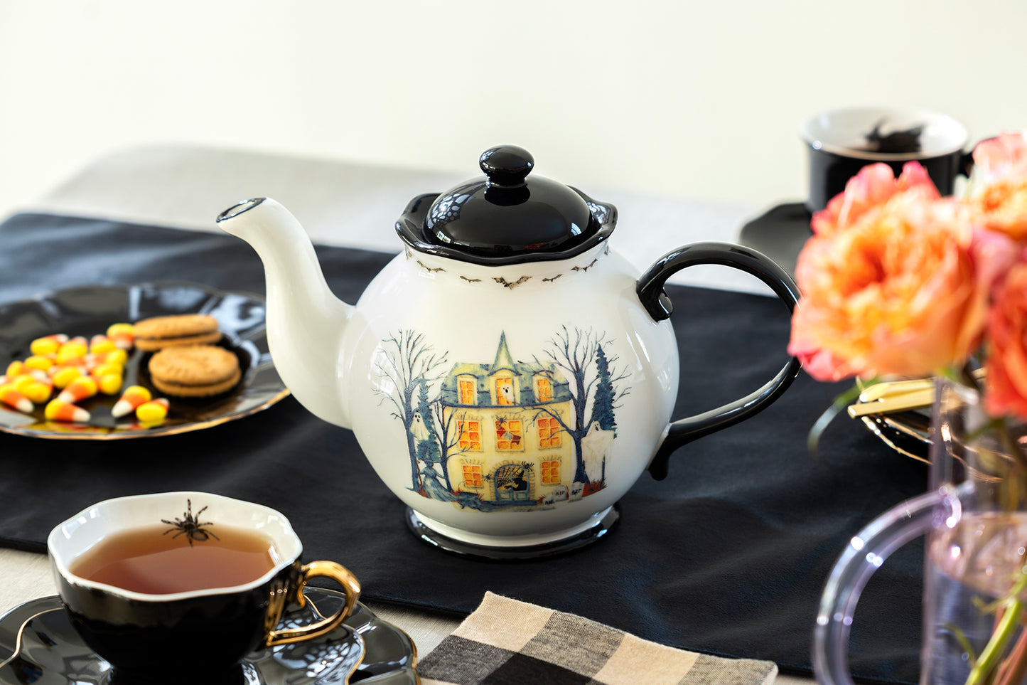 Halloween Haunted House Teapot