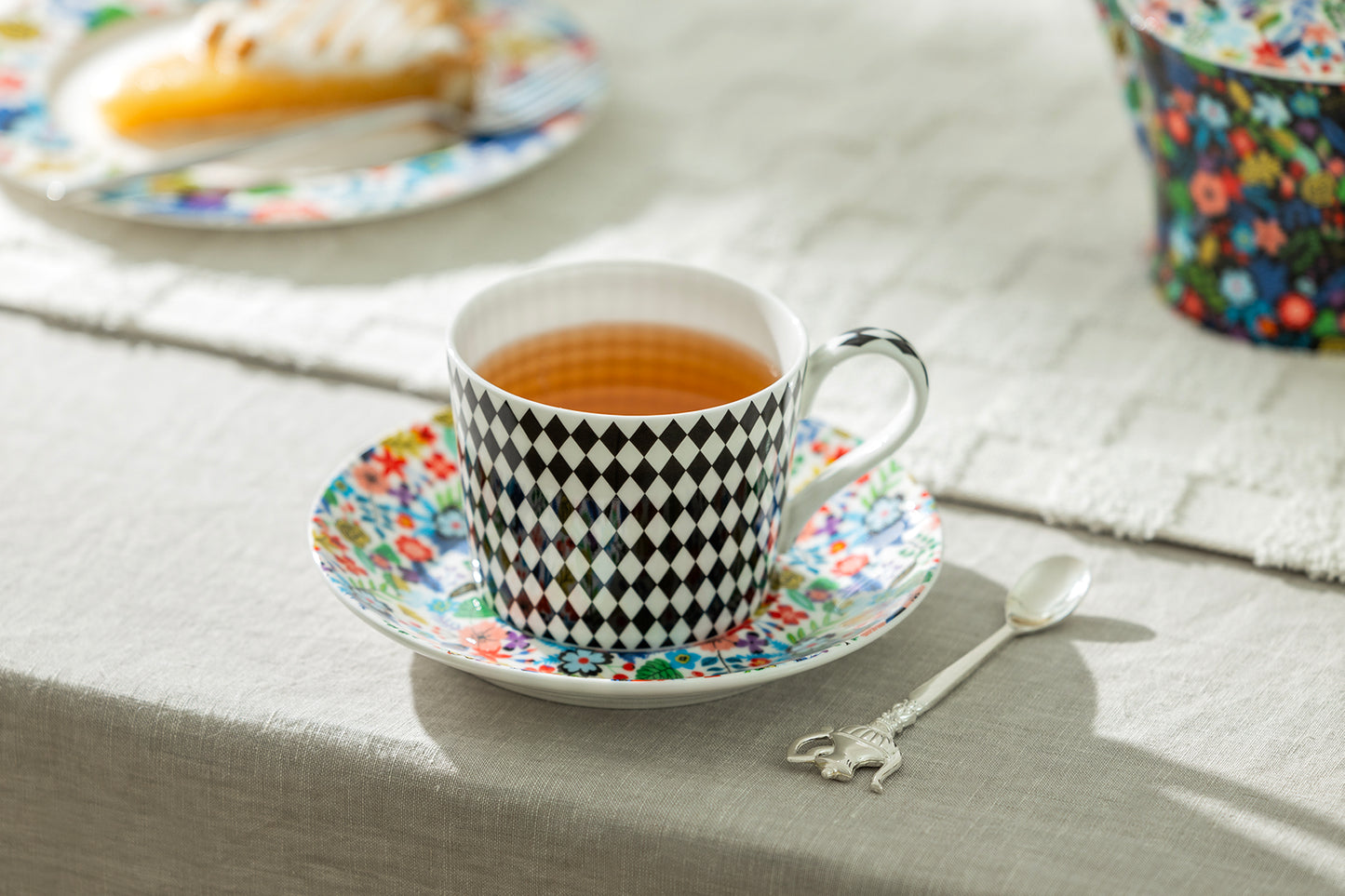 Stechcol Gracie Bone China Mad Hatter Bone China Cup and Saucer set