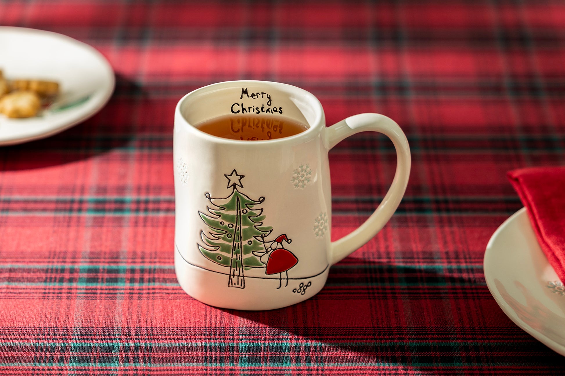 Potter's Studio Santa’s Sleigh Ride Organic Shape Mug