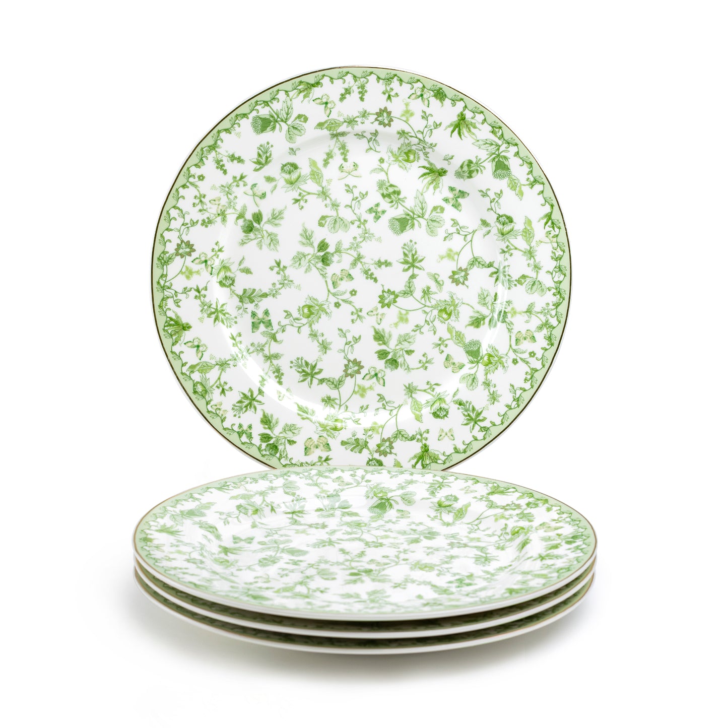 Greeny Garden Fine Porcelain Dessert/Dinner Plate