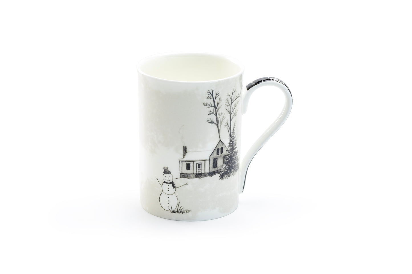 Stechcol Gracie Bone China Winter Wonderland Snowman Village Bone China Mug