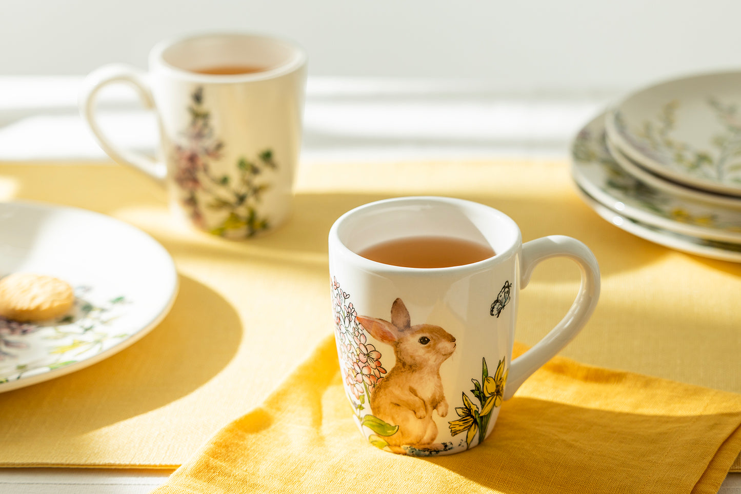 Spring Garden Bunny Mug