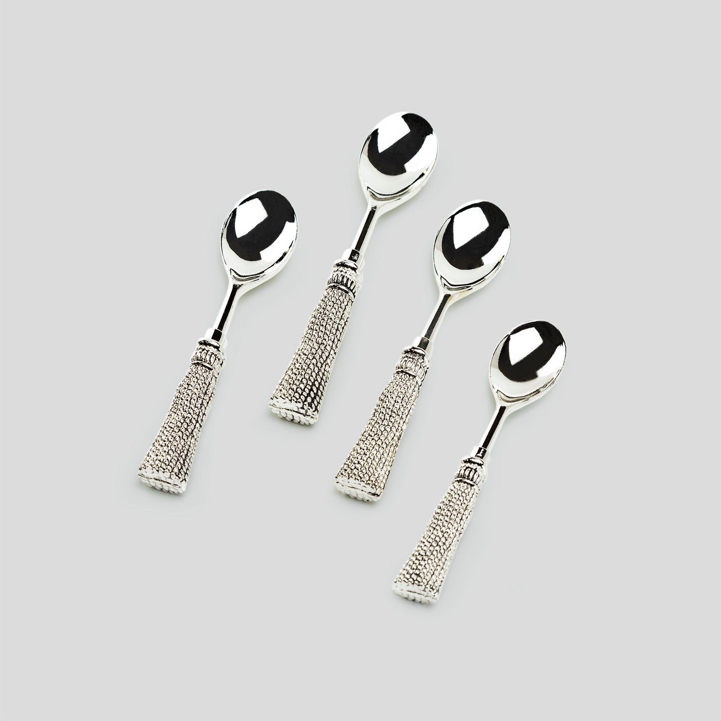 Silver Plated Demi Spoon with Tassel Handle Set of 4