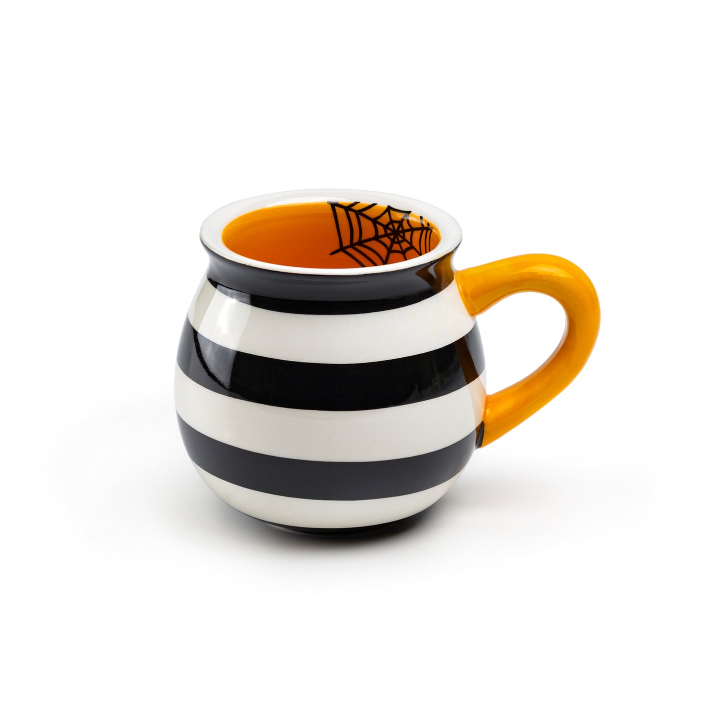 Halloween Spider Web Stripes Mug - CLEARANCE