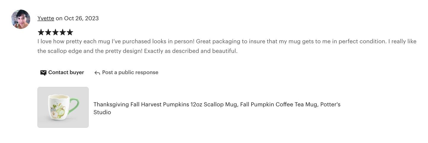 Fall Pumpkins Scallop Mug