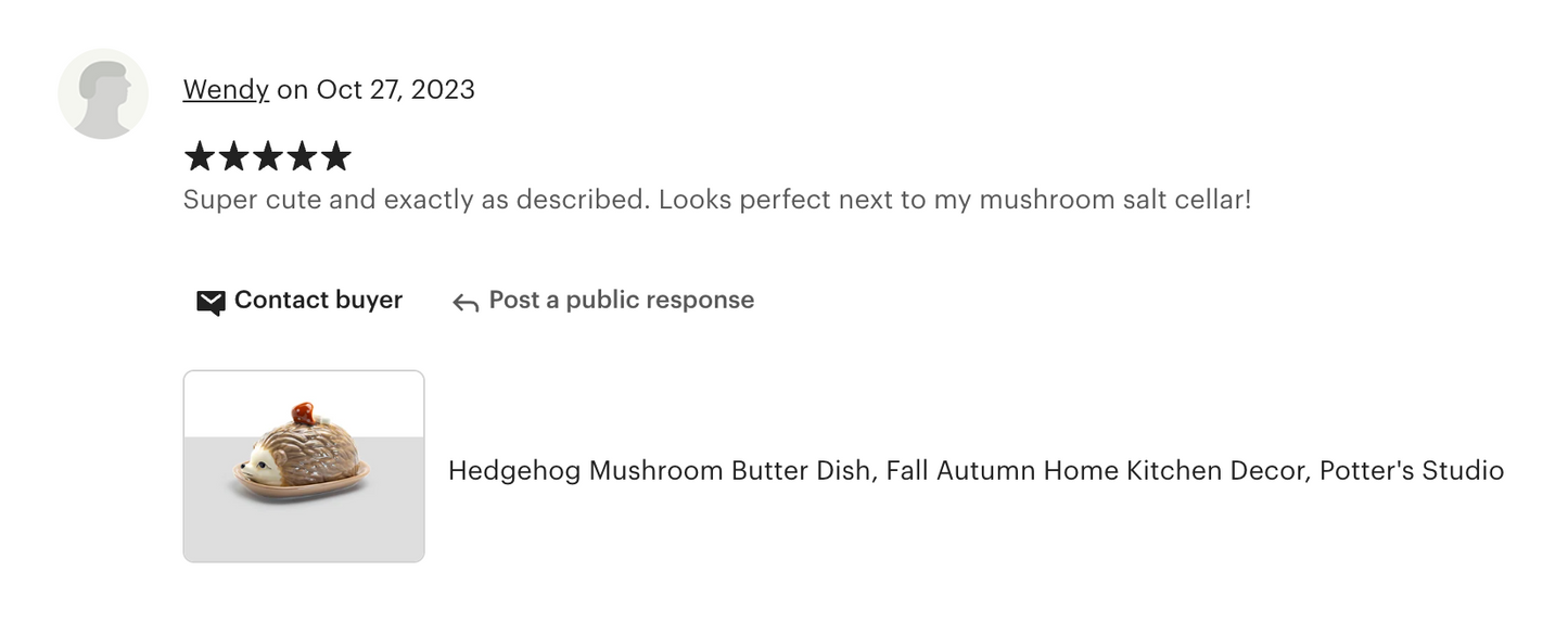 Brown Hedgehog Butter Dish - CLEARANCE