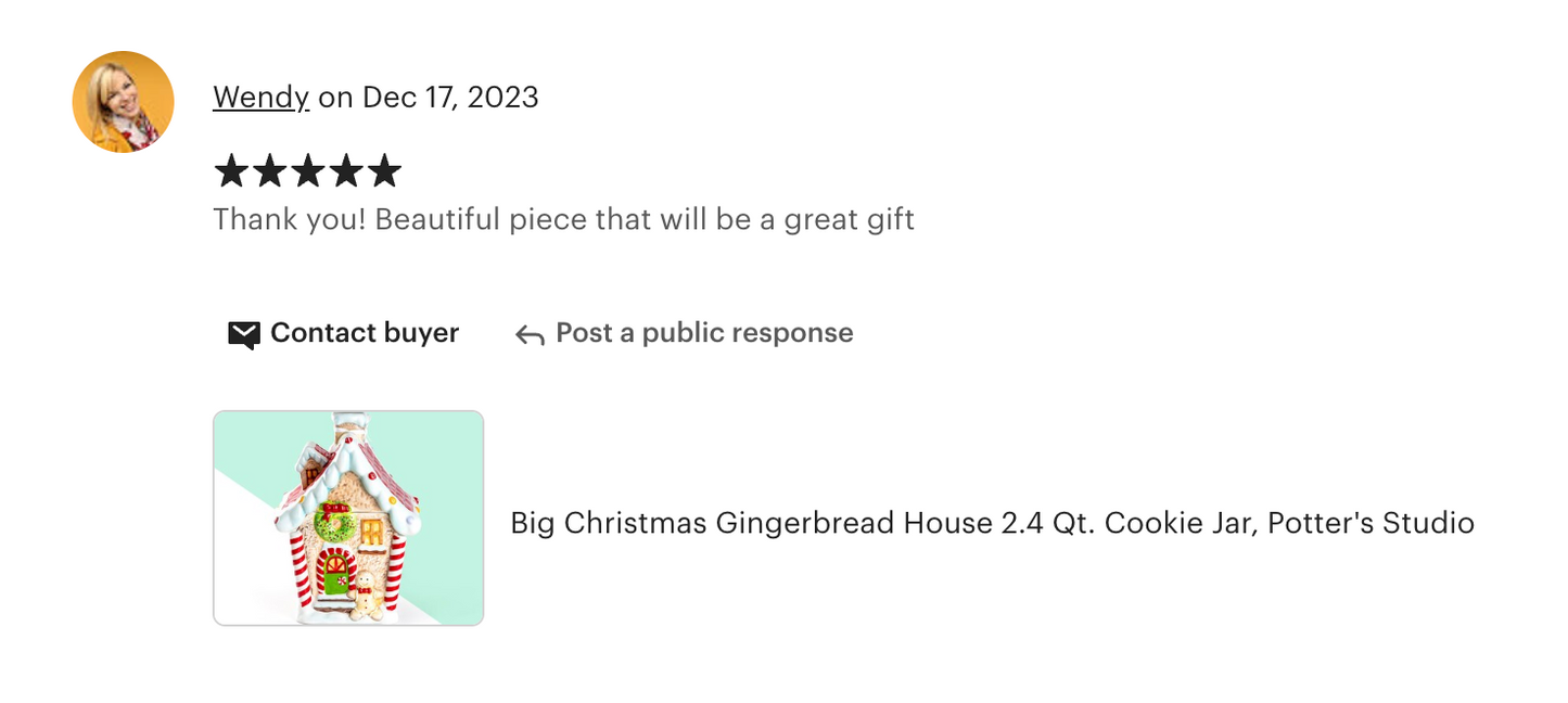 Gingerbread House Cookie Jar - Large