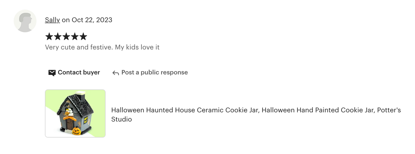 Halloween Haunted House Cookie Jar