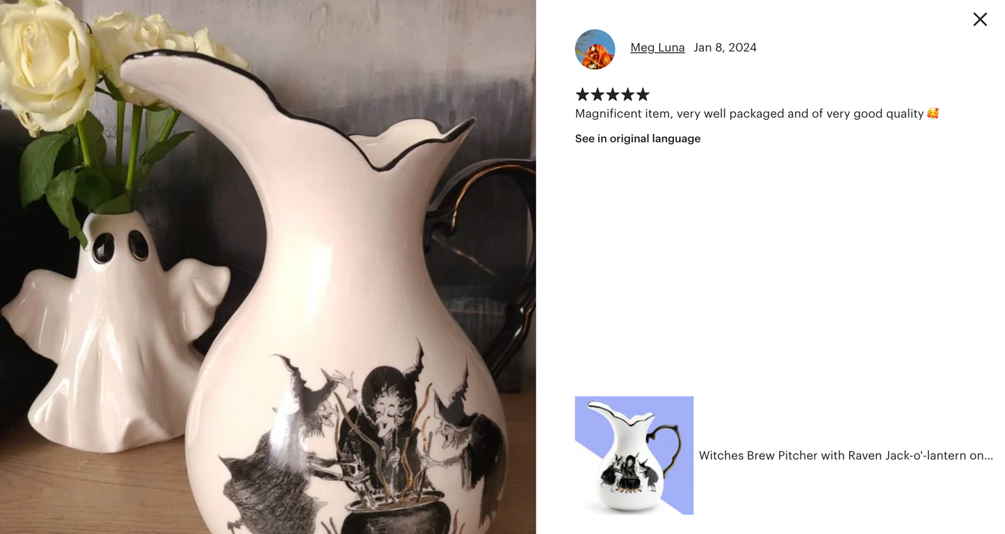 Halloween Witches Brew Pitcher
