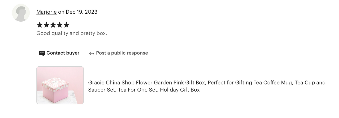 Flower Garden Pink Gift Box