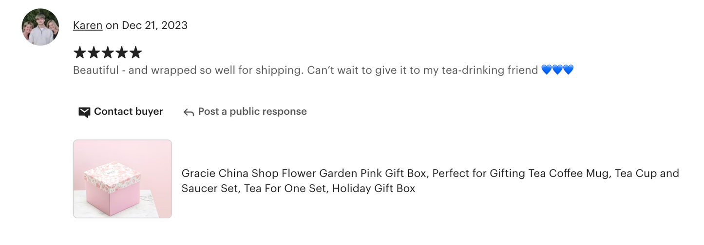 Flower Garden Pink Gift Box