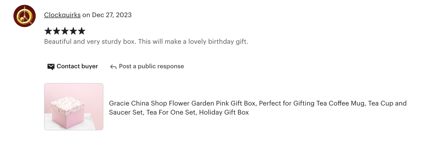 Flower Garden Pink Gift Box