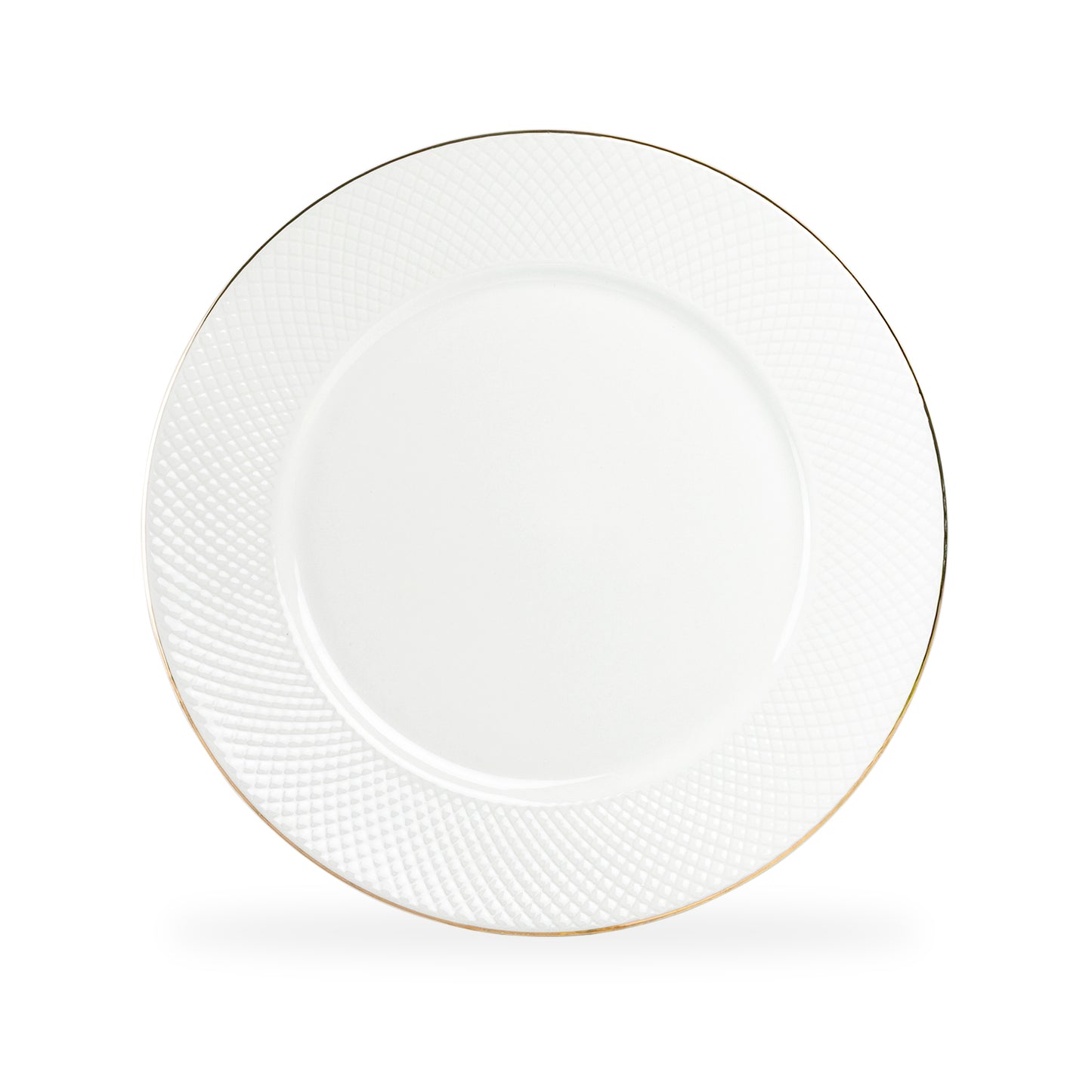White Gold Sia Fine Porcelain Dessert/Dinner Plate