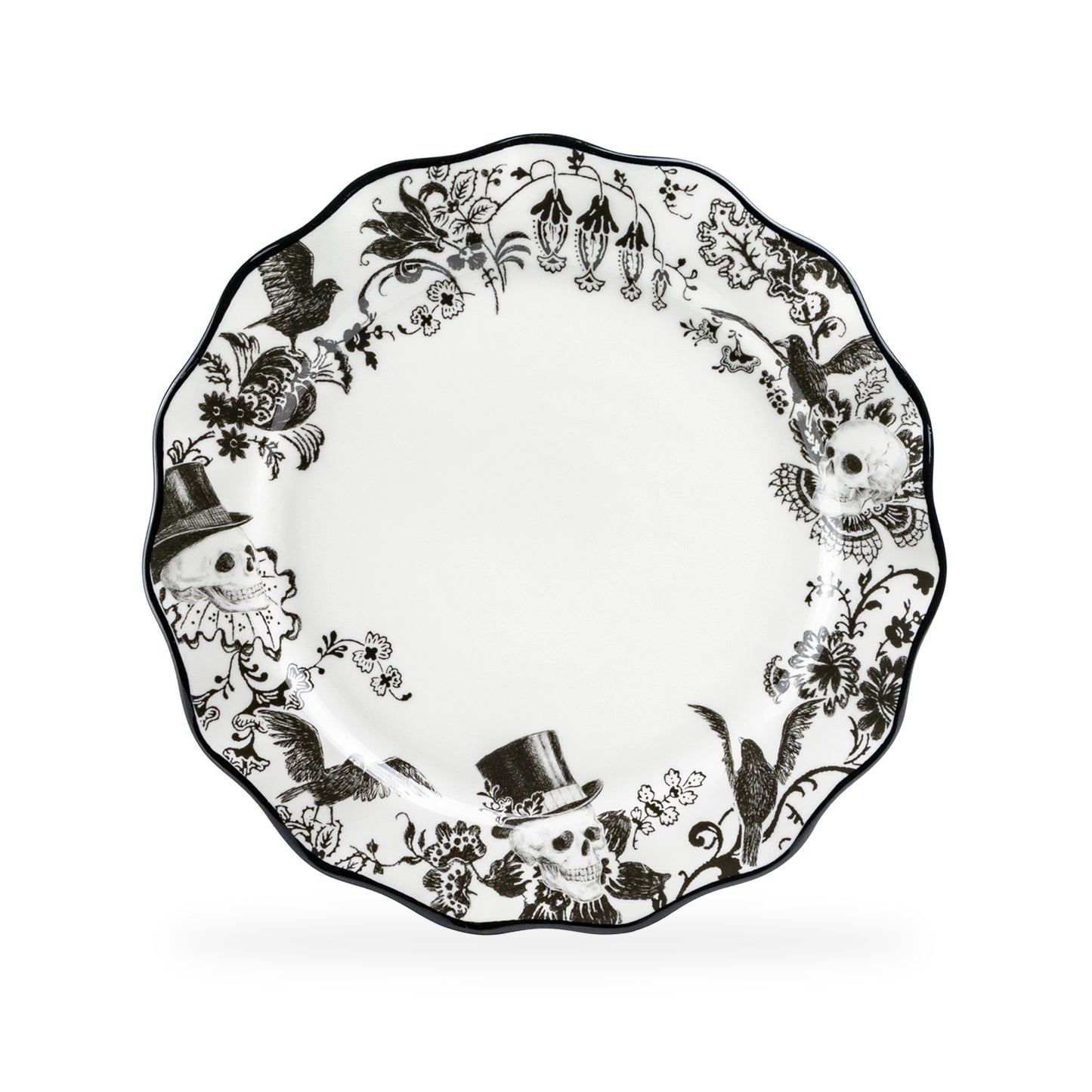 11" Halloween Midnight Gothic Dinner Plate