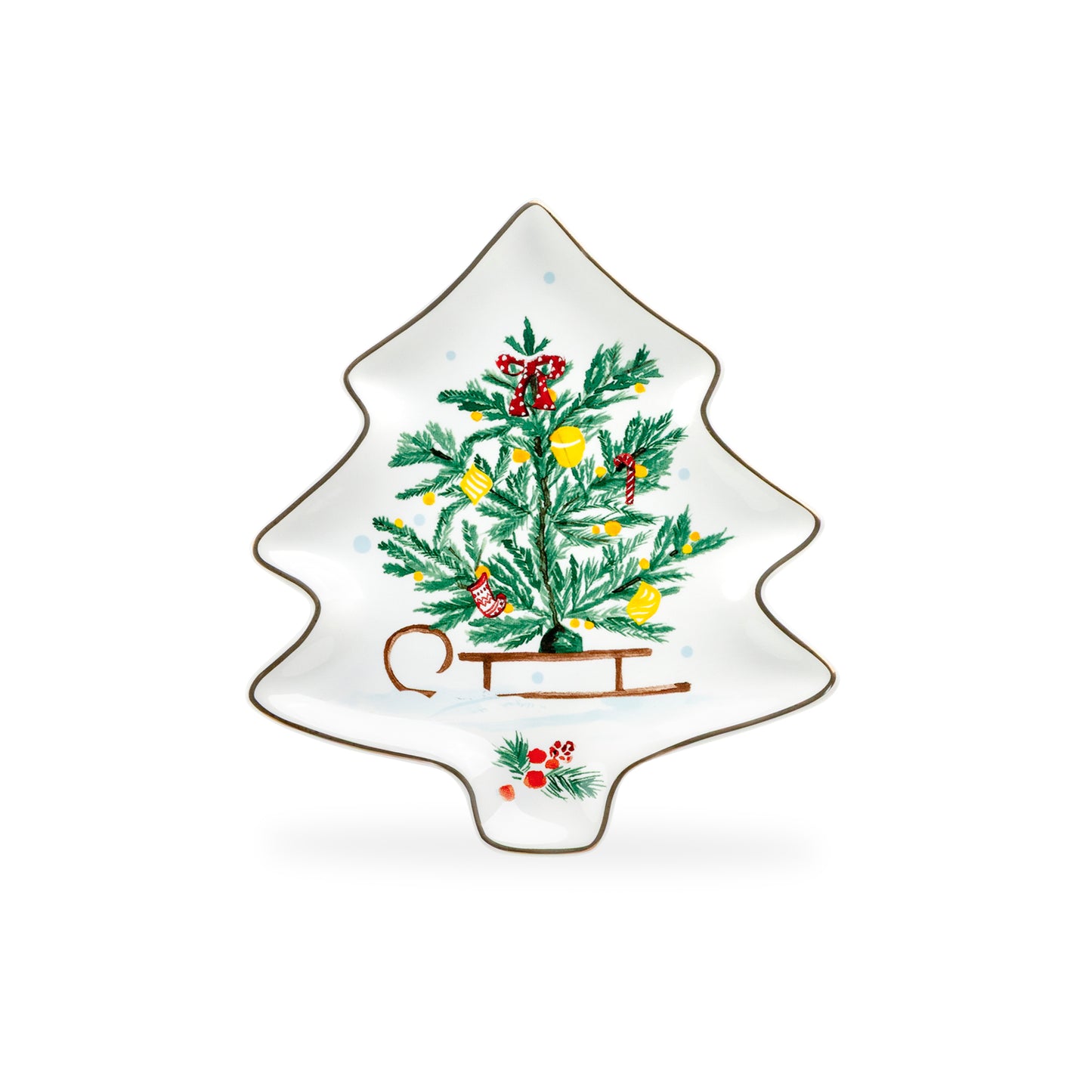 Festive Tree Delight Assorted Dish Set of 4