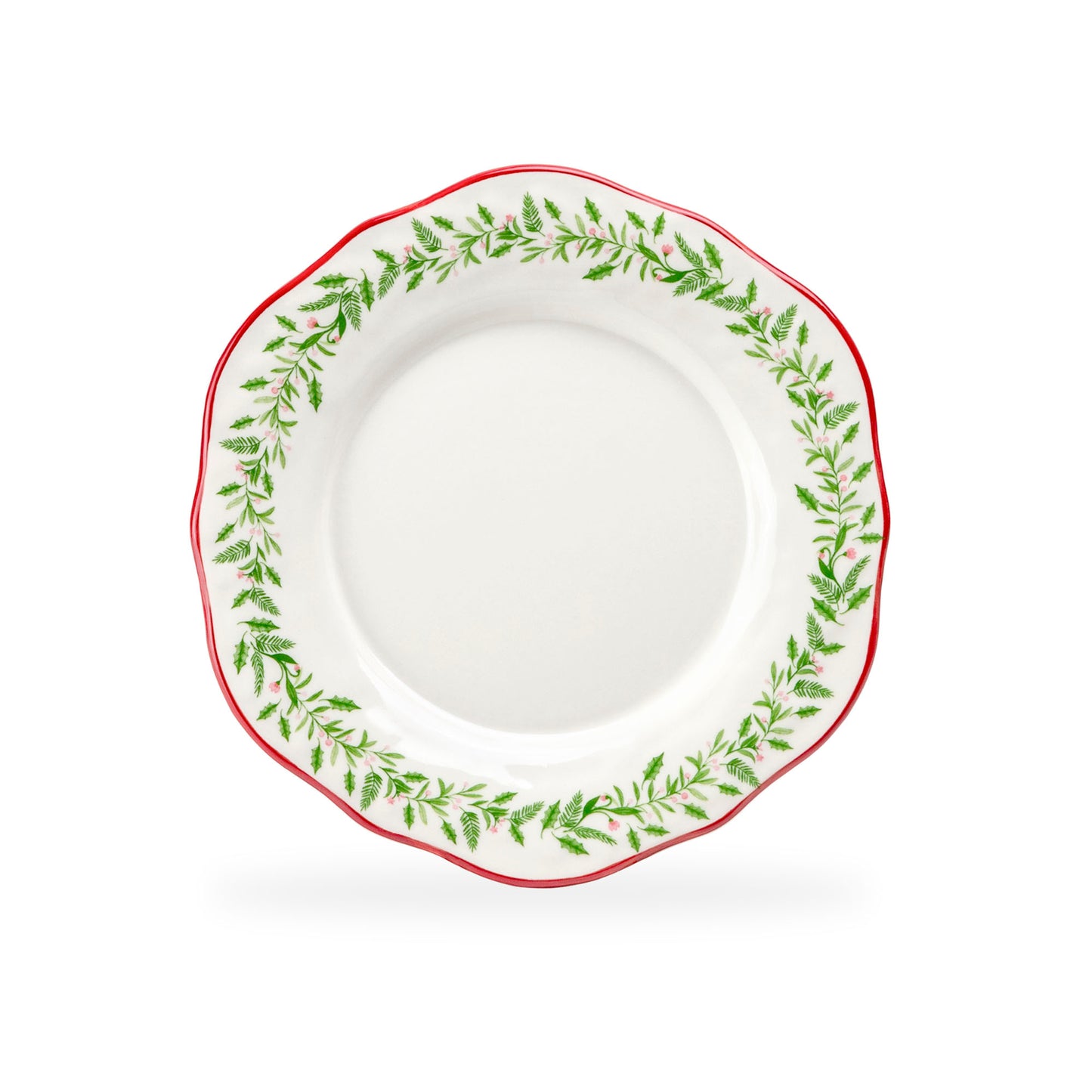 8.5" Holly Garland Dessert/Salad Plate