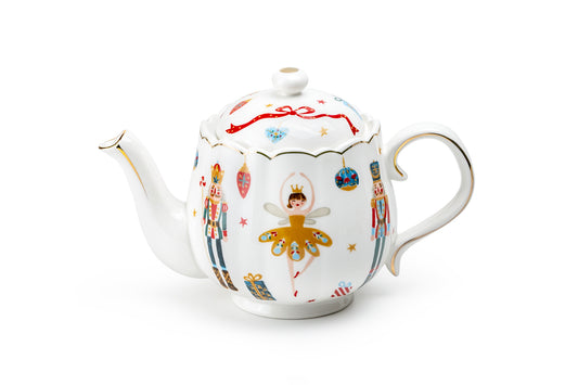 Nutcracker Wonderland Fine Porcelain Teapot