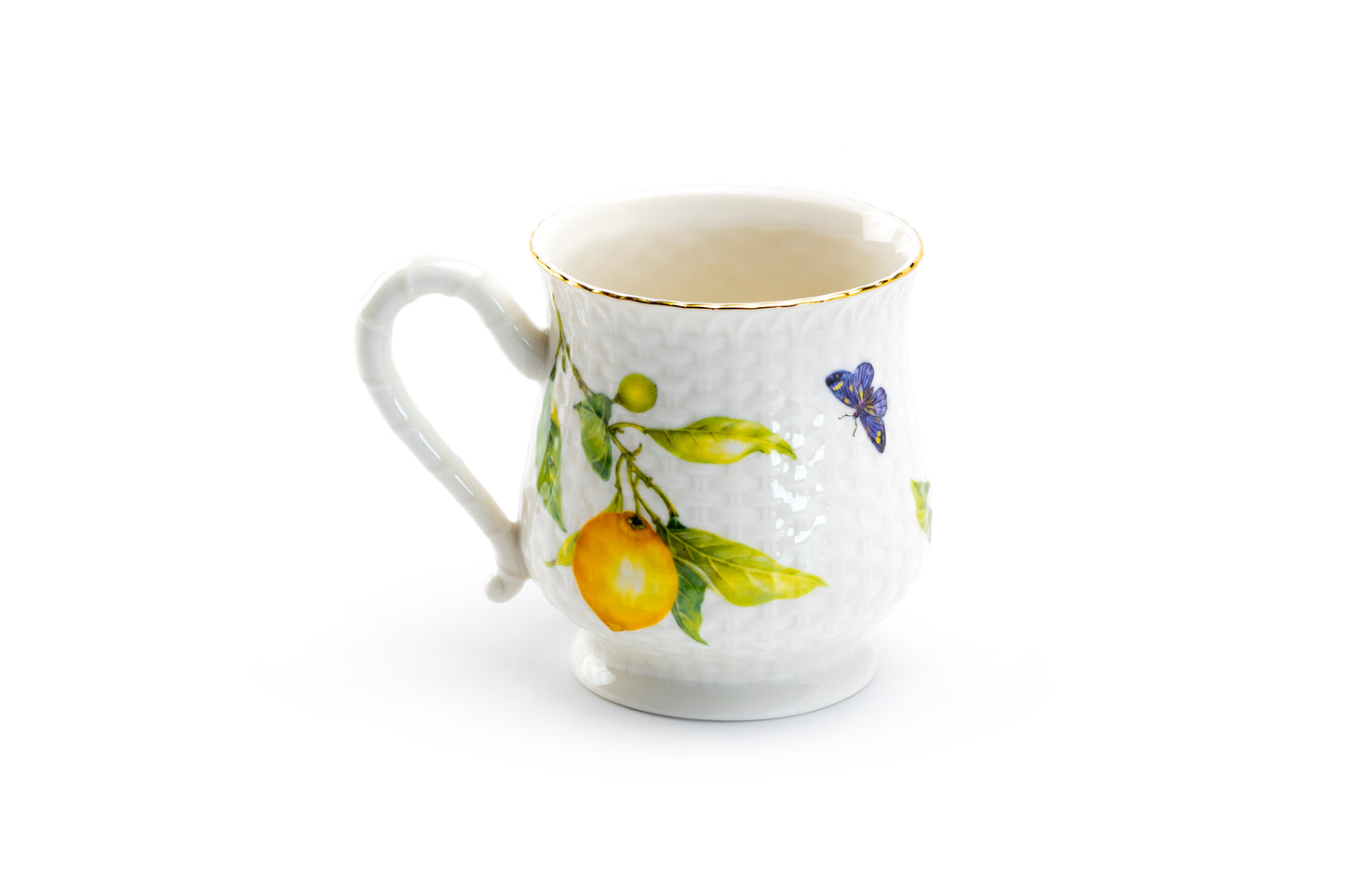 Lemon Butterfly Fine Porcelain Mug