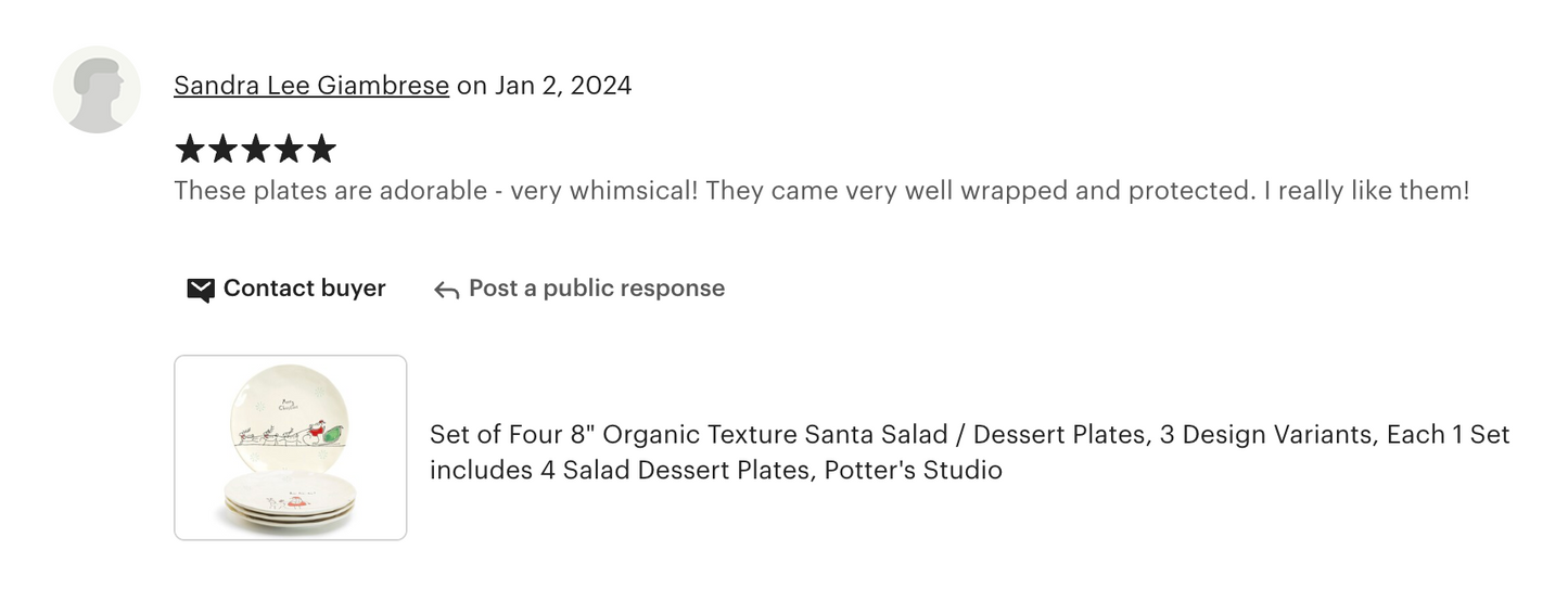 Santa’s Sleigh Ride Dessert Plate