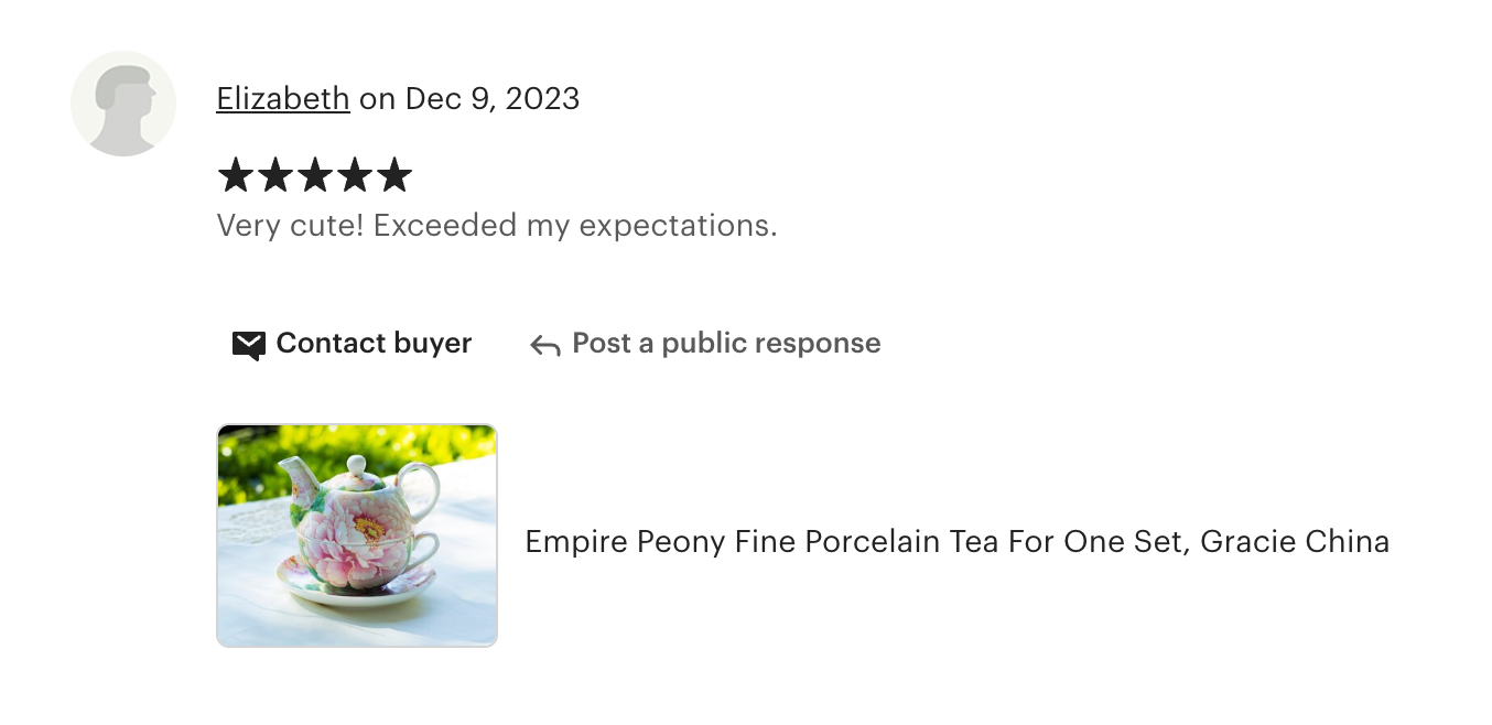 Empire Peony Fine Porcelain Tea For One Set