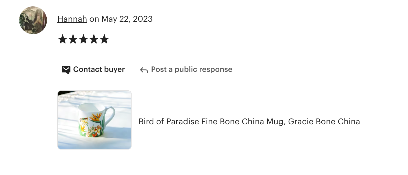 Bird of Paradise Bone China Mug