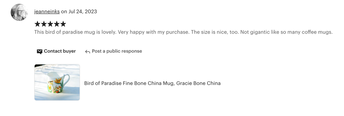 Bird of Paradise Bone China Mug