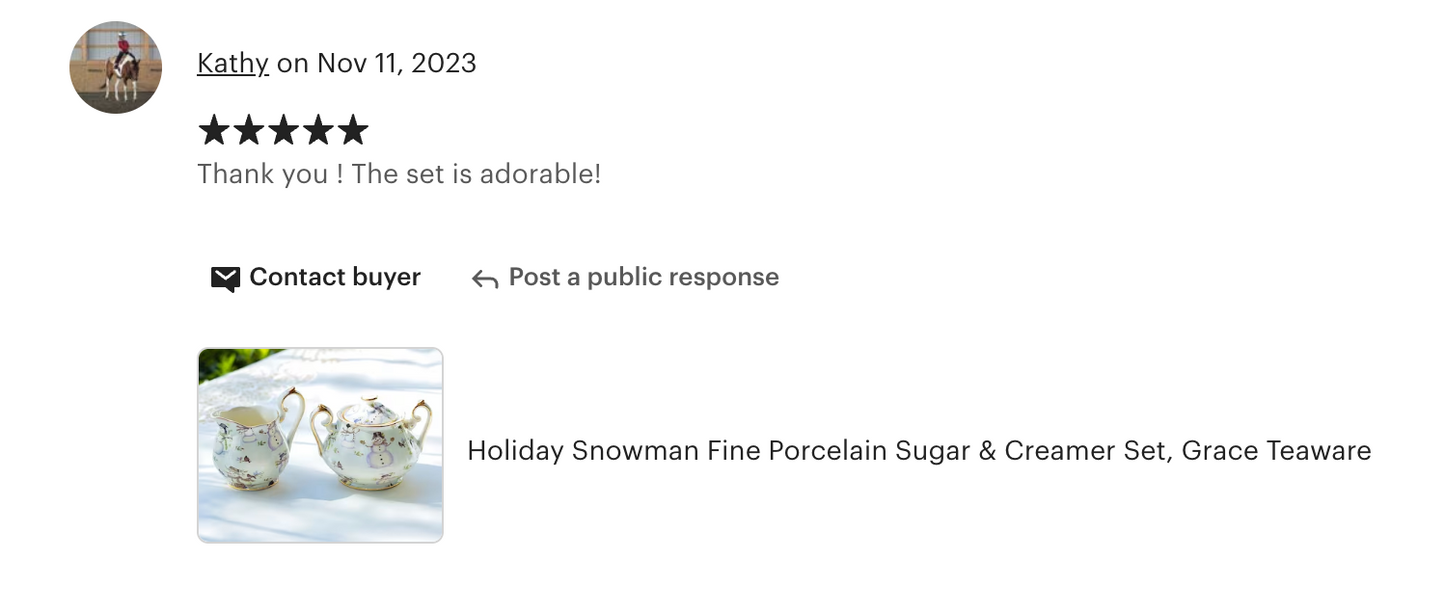 Holiday Snowmen Fine Porcelain Sugar & Creamer Set