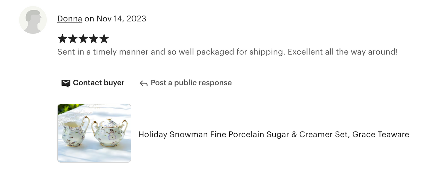 Holiday Snowmen Fine Porcelain Sugar & Creamer Set