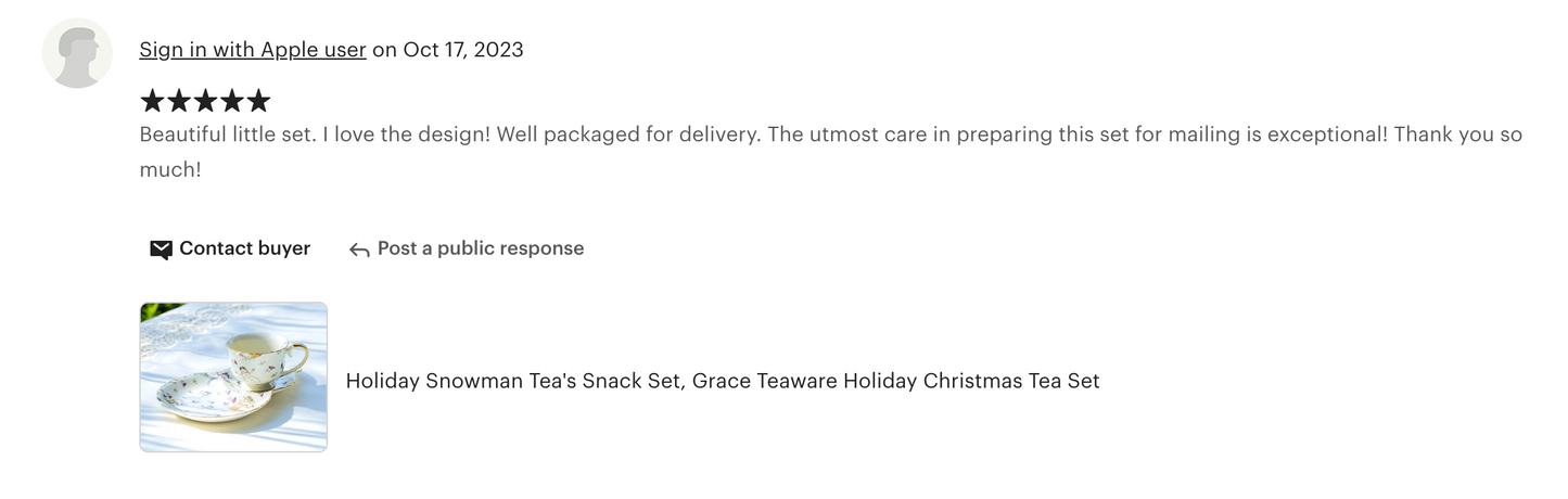 Holiday Snowmen Tea's Snack Set