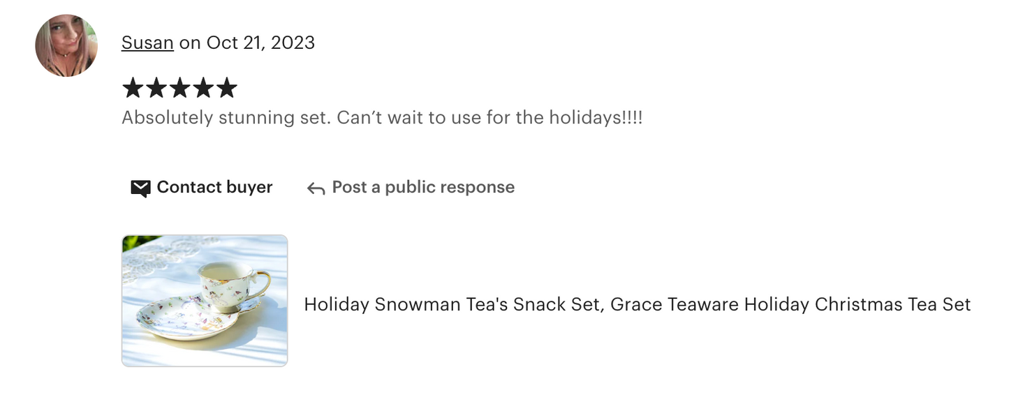 Holiday Snowmen Tea's Snack Set